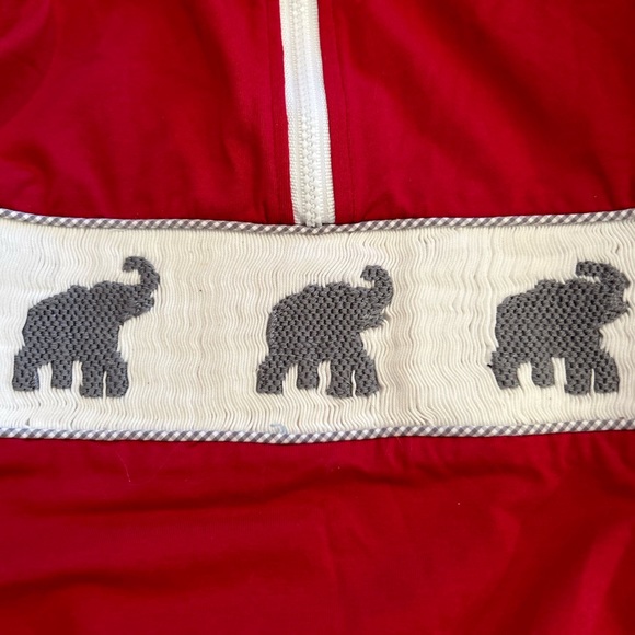 Elephant smocked half zip - Picture 2 of 4